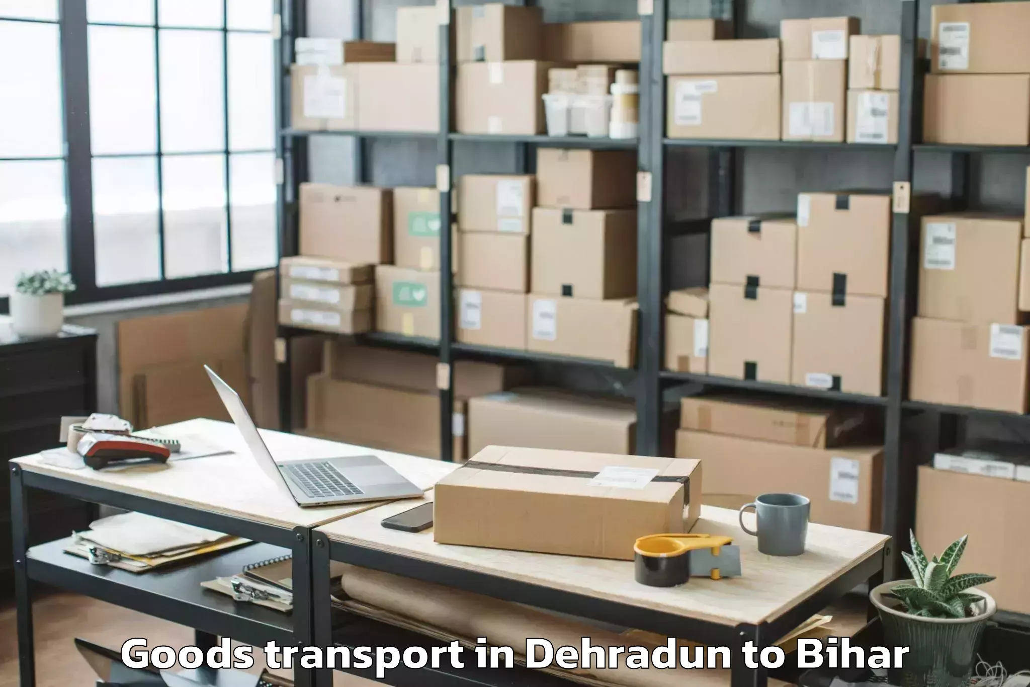 Expert Dehradun to Jogbani Goods Transport